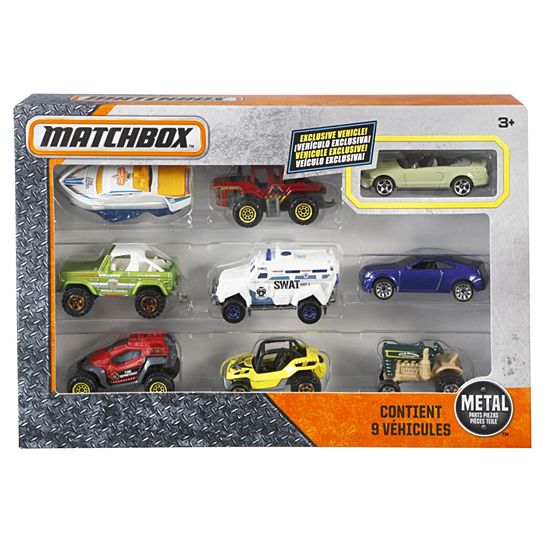 Coffret cadeau Matchbox 9 voitures