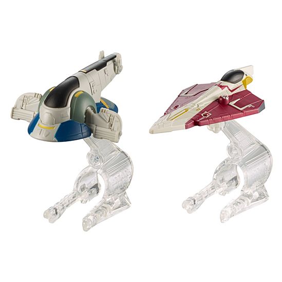 Pack de 2 vaisseaux Star Wars : Slave 1 contre Jedi Starfighter