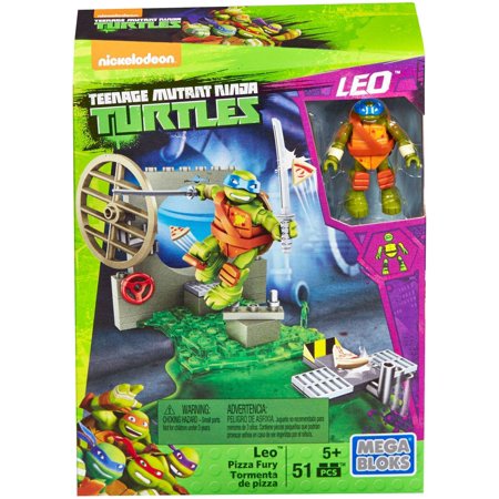 Coffret de jeu Mega Bloks Tortues Ninja Léo Pizza Fury