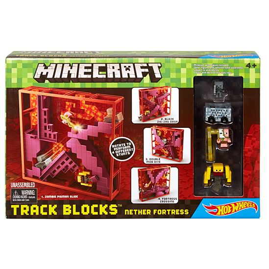 Ensemble de jeu Minecraft Hot Wheels Track Blocks Nether Fortress