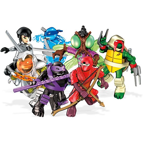 Figurines miniatures Mega Construx Tortues Ninja, Ninja rouge