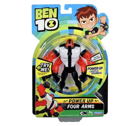 Figurines Ben 10 Deluxe Power Up 6" - Quatre bras (épuisé)