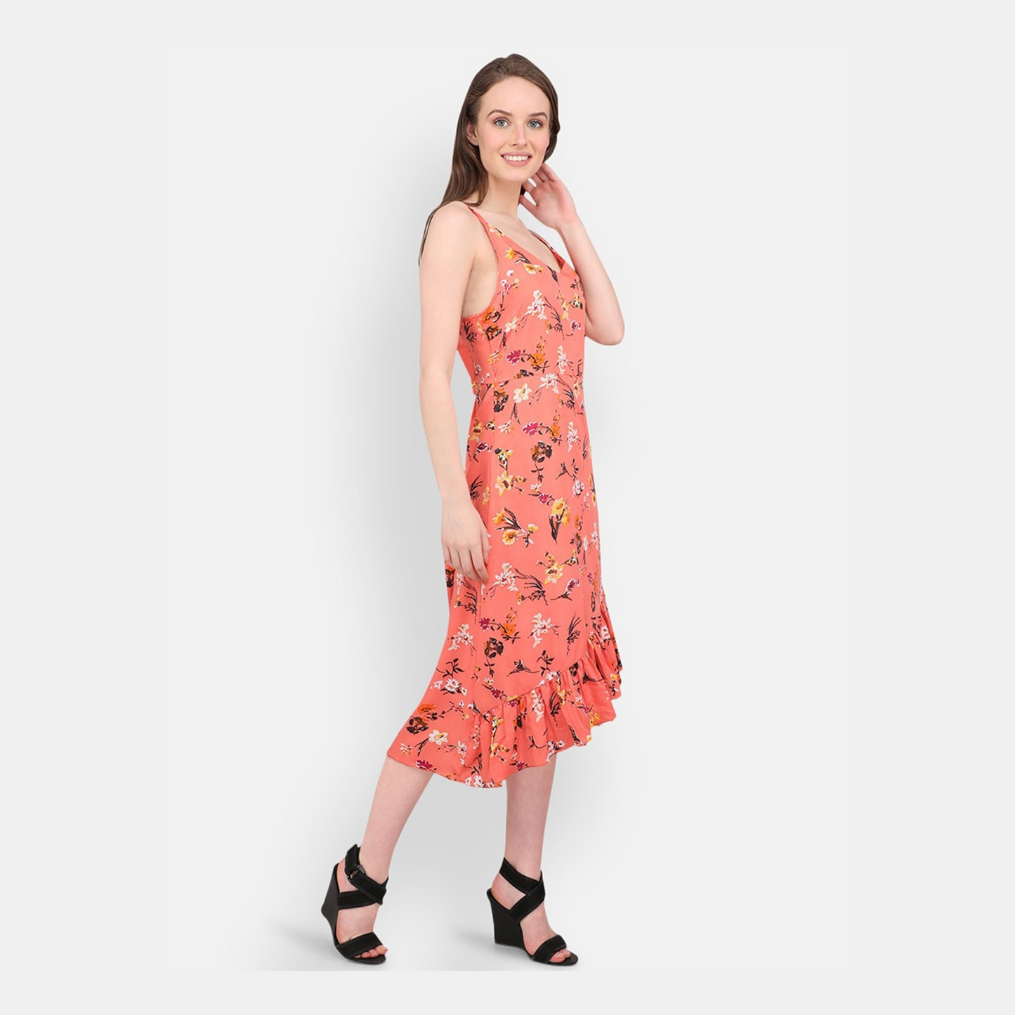 Women's High Low Floral Dress